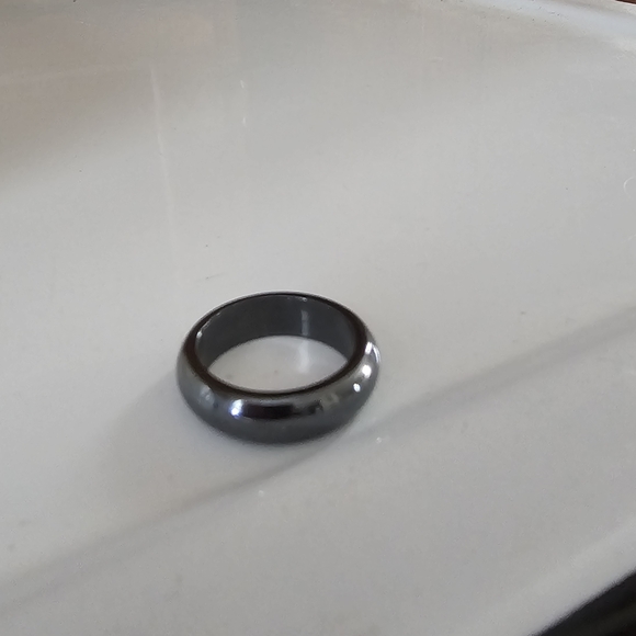 Jewelry - Hematite Band Ring New Condition